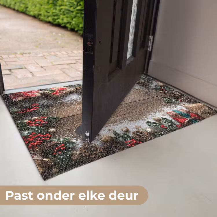 Deurmat - Kerstdecoratie - Geschenken - Hout - Veelkleurig — 7