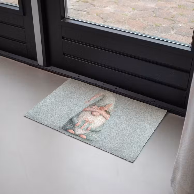 Deurmat - Kerstgnome - Cadeau - Groen — 2