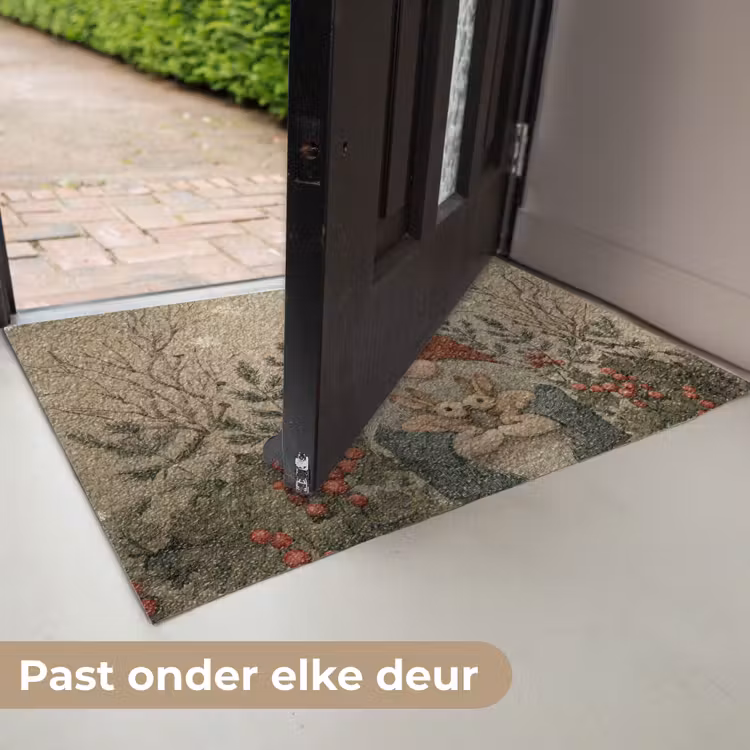 Deurmat - Kerstgnome - Konijntjes - Kleurrijk — 7