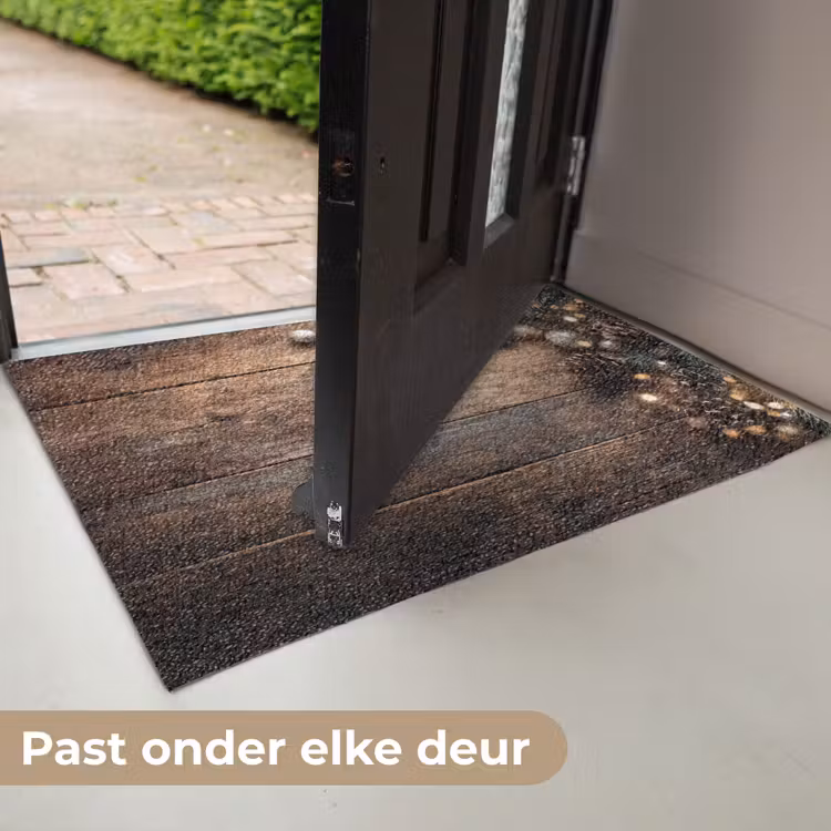 Deurmat - Kersthoekdecoratie - Dennenappels - Lichtjes — 7