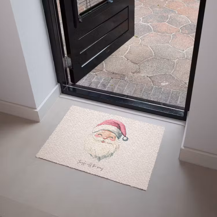 Deurmat - Kerstman - Kerst - Quote - Beige — 4