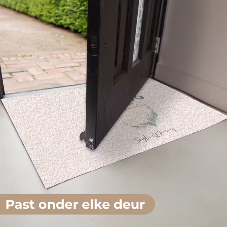 Deurmat - Kerstman - Kerst - Quote - Beige — 7