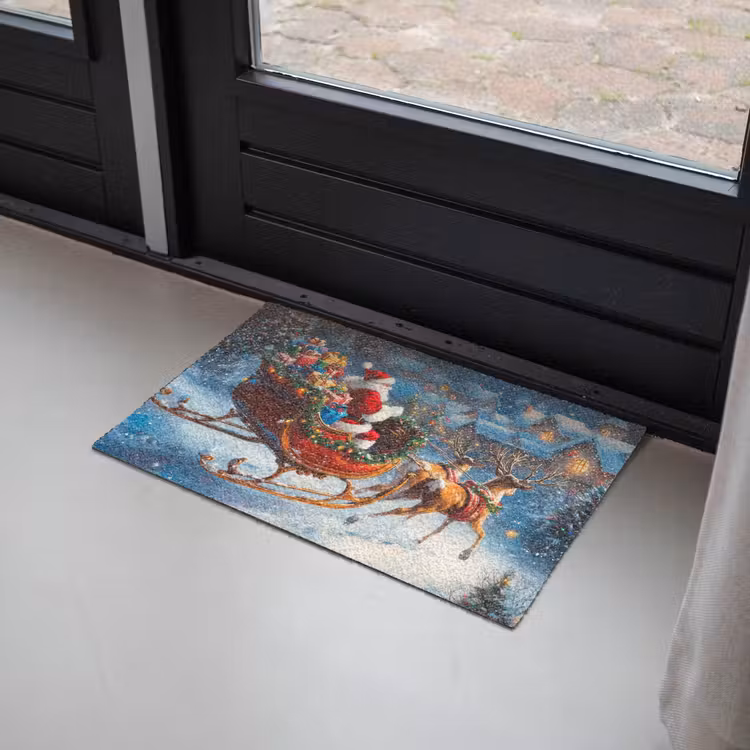 Deurmat - Kerstman - Rendier - Kerst - Sneeuw — 2