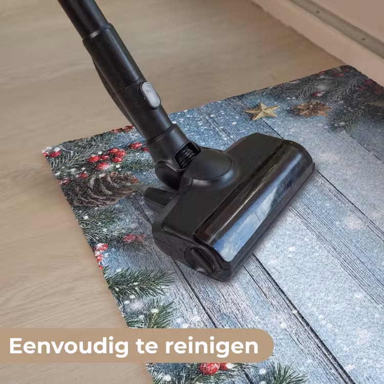 Deurmat - Kerstomlijsting - Sneeuw - Meerkleurig — 9