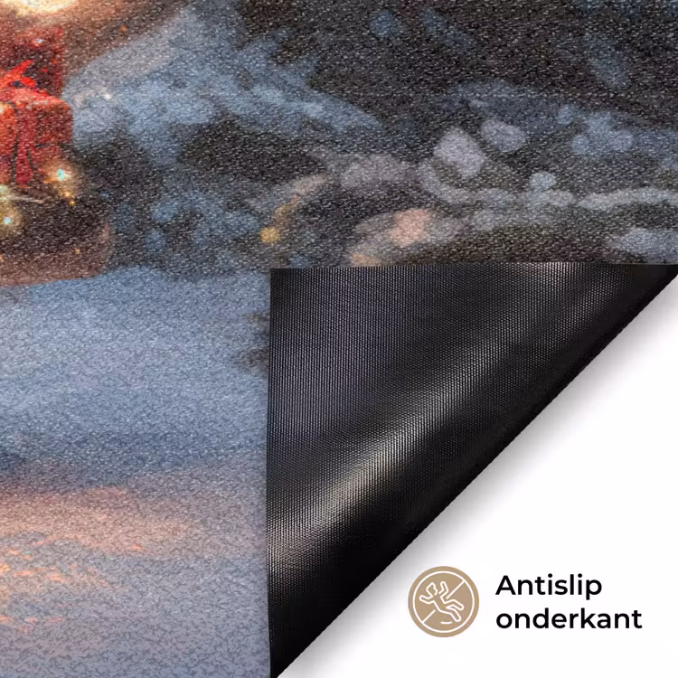 Deurmat - Kersttruck - Sneeuwbos - Rood — 6
