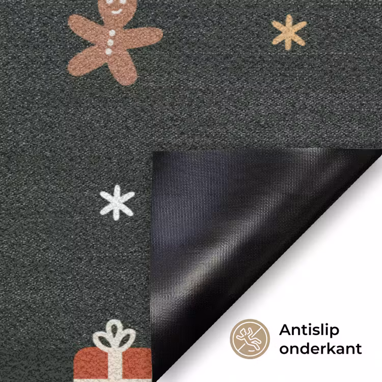 Deurmat - Patroon - Kerstsymbolen - Groen — 6