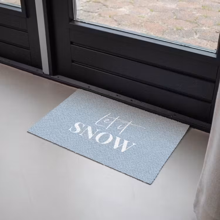 Deurmat - Sneeuw - Winter - Blauw - Let it snow — 2