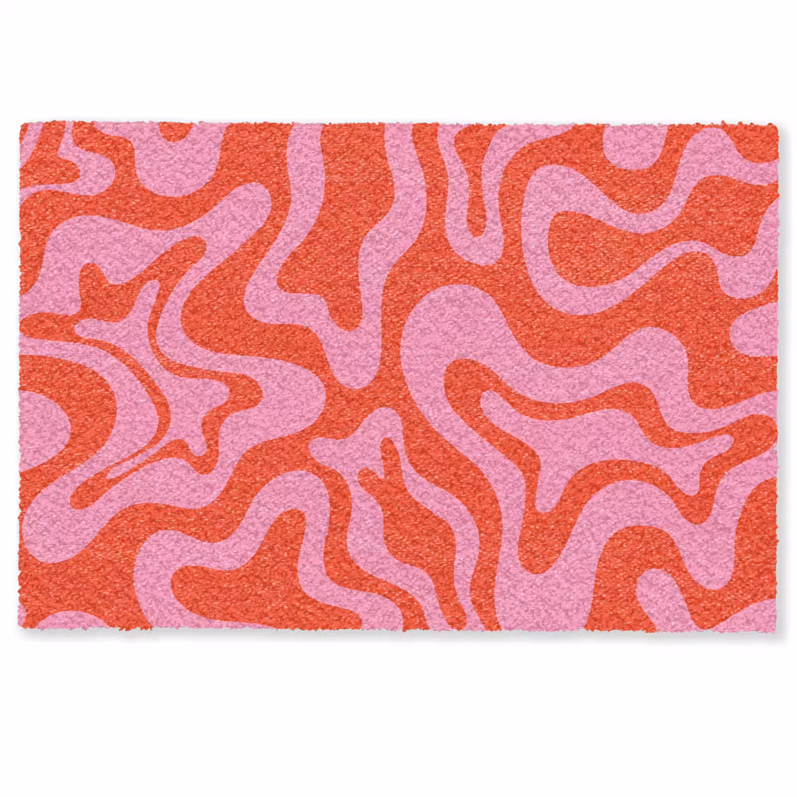 Deurmat - Abstract - Patroon - Rood - Roze - Minimalistisch — 1