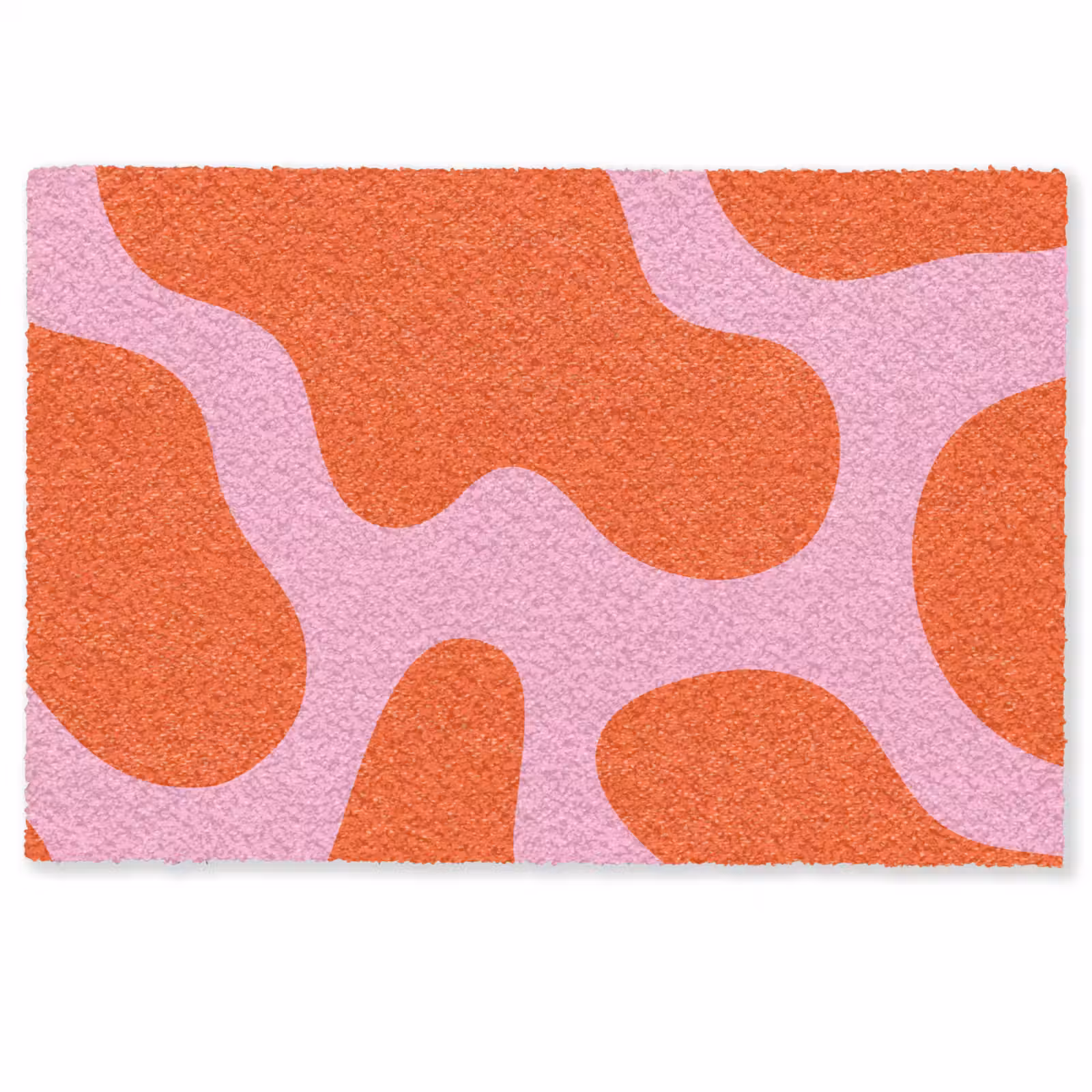 Deurmat - Vlekken - Rood - Roze - Patroon - Minimalistisch — 1