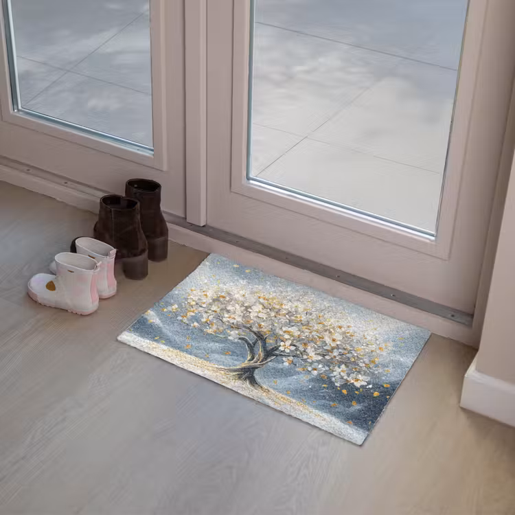 Deurmat - Boom - Winter - Levensboom - Modern - Goud — 8