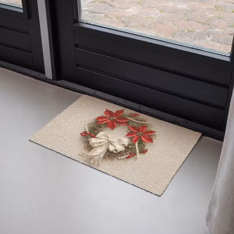 Deurmat - Deurkrans - Strik - Kerst - Rood - Groen — 2