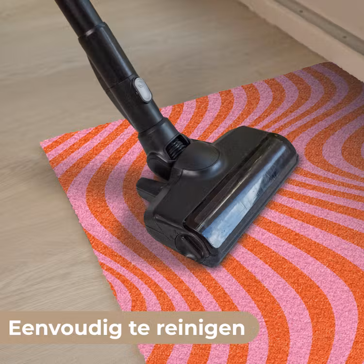 Deurmat - Golvend patroon - Rood - Roze - Lijnen — 9