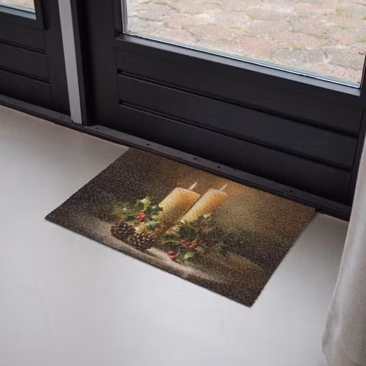 Deurmat - Kaarslicht - Kerst - Veelkleurig — 2