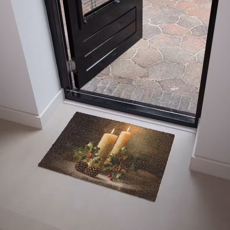 Deurmat - Kaarslicht - Kerst - Veelkleurig — 4