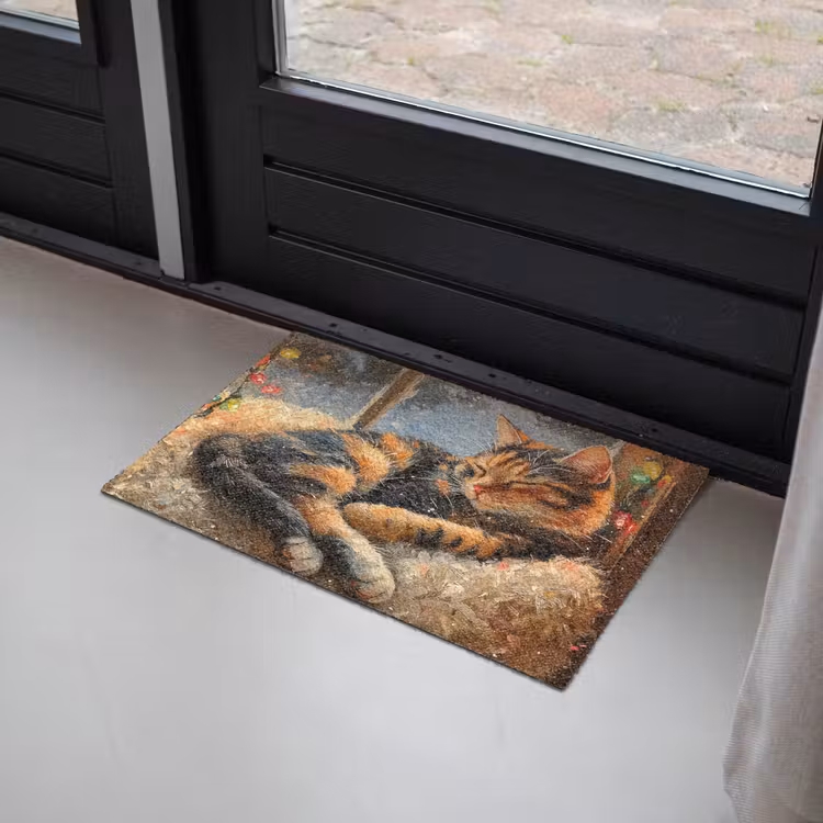 Deurmat - Kat - Kerst - Winter - Dier — 2