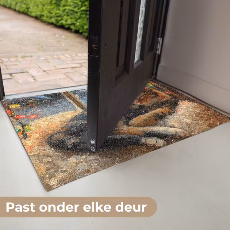 Deurmat - Kat - Kerst - Winter - Dier — 7