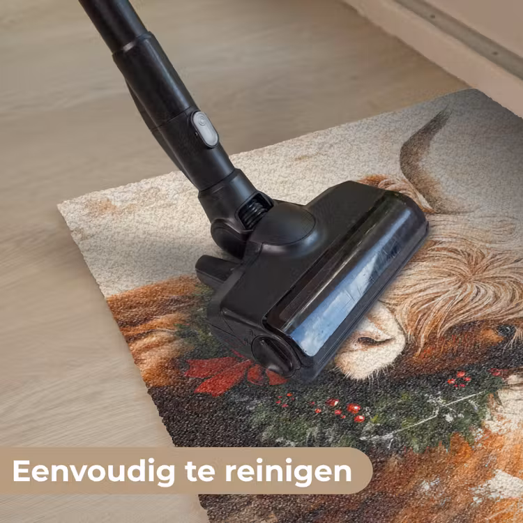 Deurmat - Kerst - Schotse Hooglander - Bruin - Krans — 9