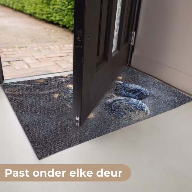 Deurmat - Kerstbal - Versierd - Blauw — 7
