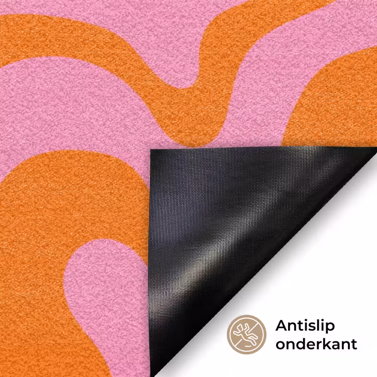 Deurmat - Patroon - Roze - Oranje - Abstract - Modern — 6