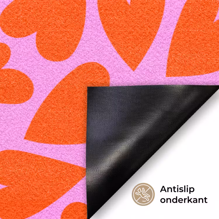 Deurmat - Valentijn - Patroon - Roze - Rood — 6