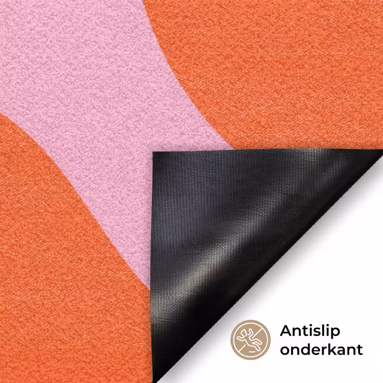 Deurmat - Vlekken - Rood - Roze - Patroon - Minimalistisch — 6