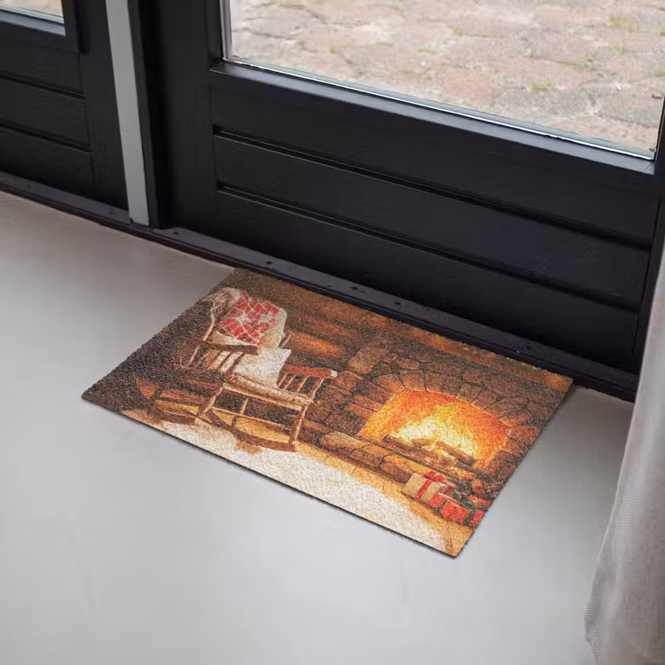 Deurmat - Winter - Kerst - Huis - Openhaard — 2