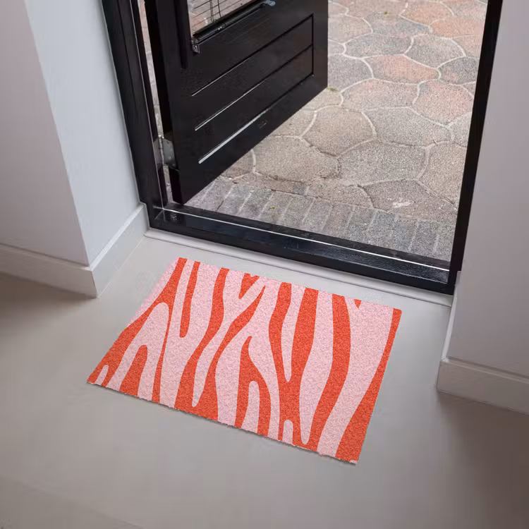 Deurmat - Zebraprint - Roze - Rood - Dierenprint — 4