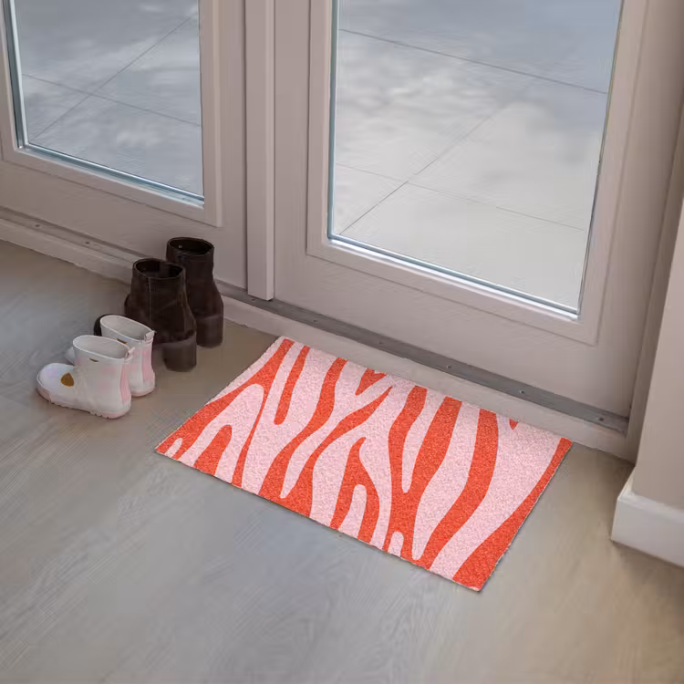 Deurmat - Zebraprint - Roze - Rood - Dierenprint — 8
