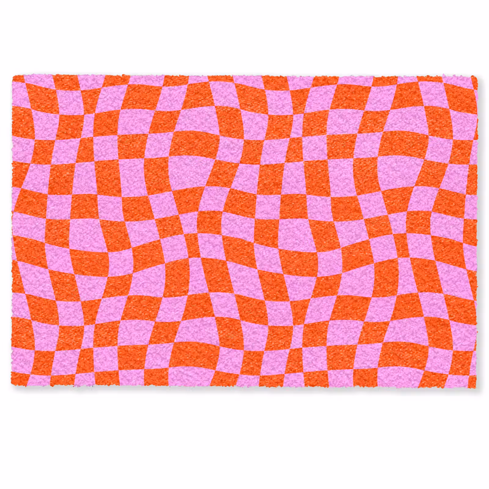 Deurmat - Blokken - Roze - Rood - Patroon — 1