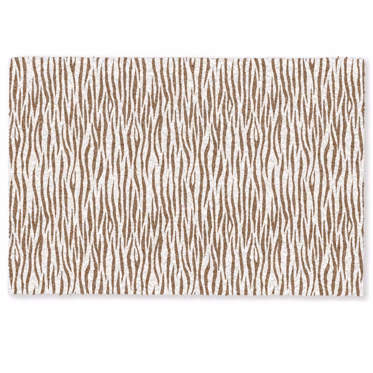 Deurmat - Bruin - Patroon - Zebra — 1