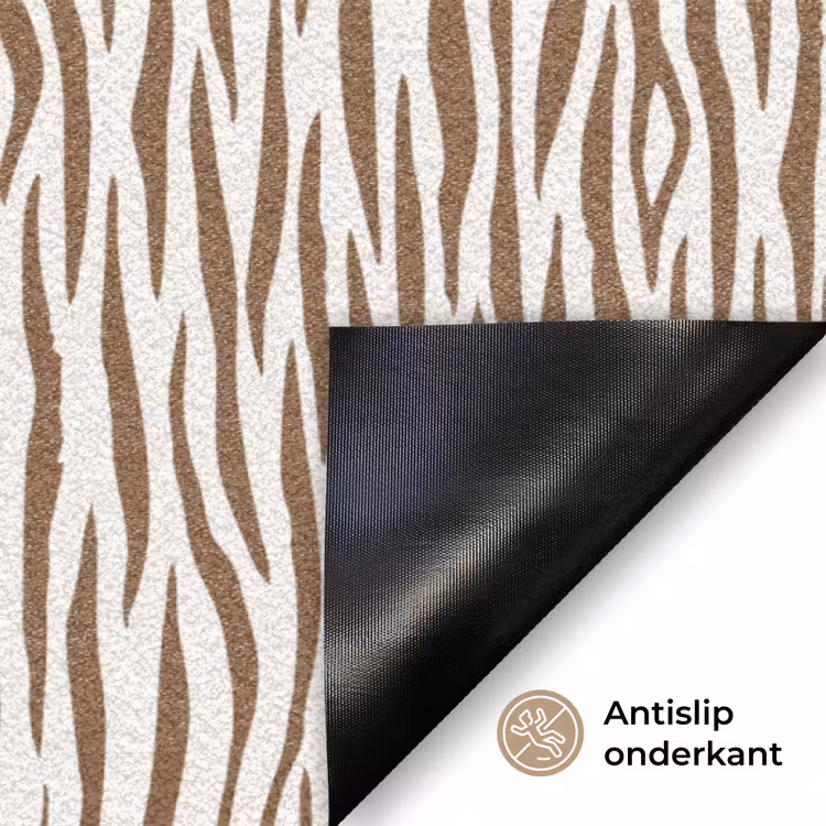 Deurmat - Bruin - Patroon - Zebra — 6