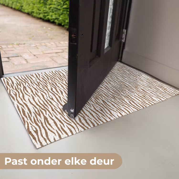 Deurmat - Bruin - Patroon - Zebra — 7