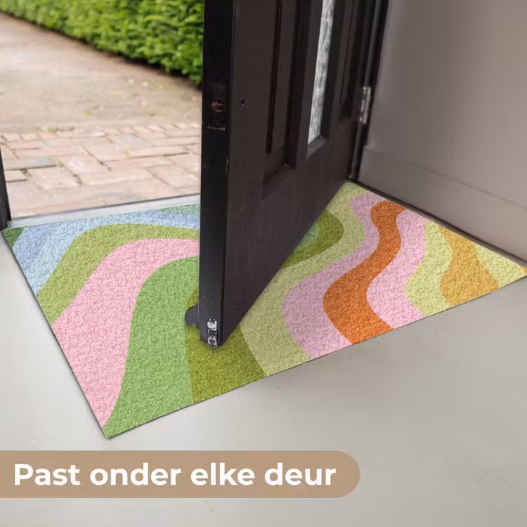 Deurmat - Lijnen - Pasteltinten - Golvend — 7