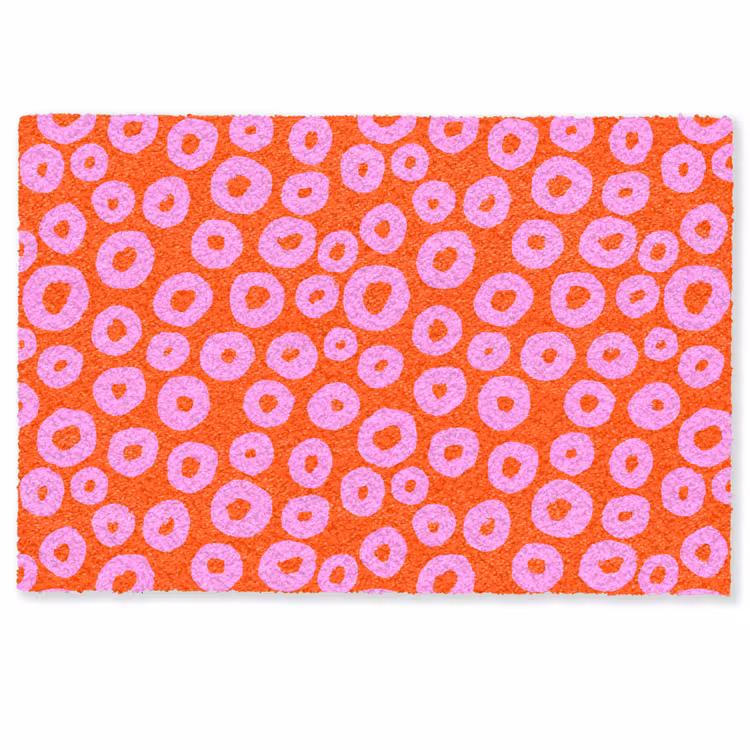 Deurmat - Rondjes - Roze - Rood — 1