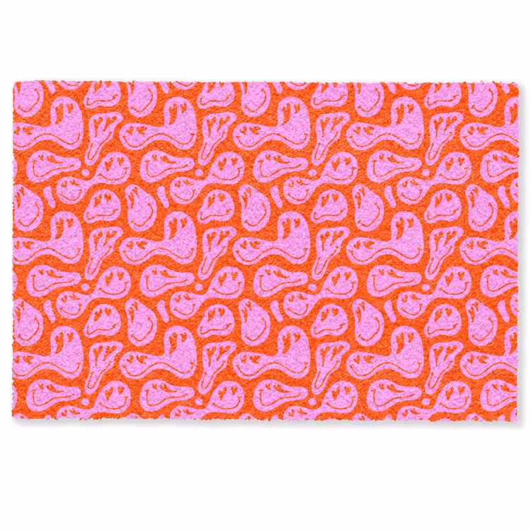 Deurmat - Valentijn - Smiley - Rood - Roze — 1