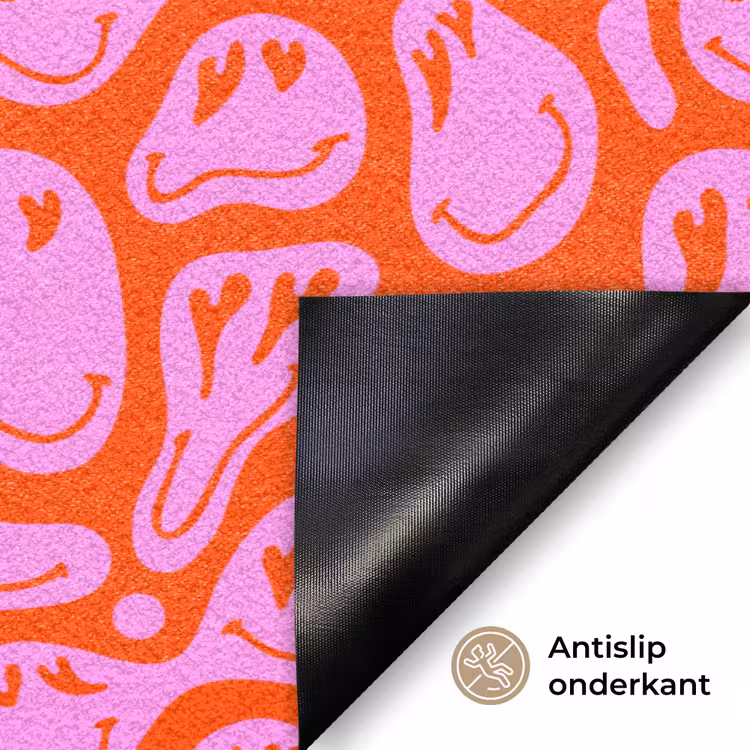 Deurmat - Valentijn - Smiley - Rood - Roze — 6