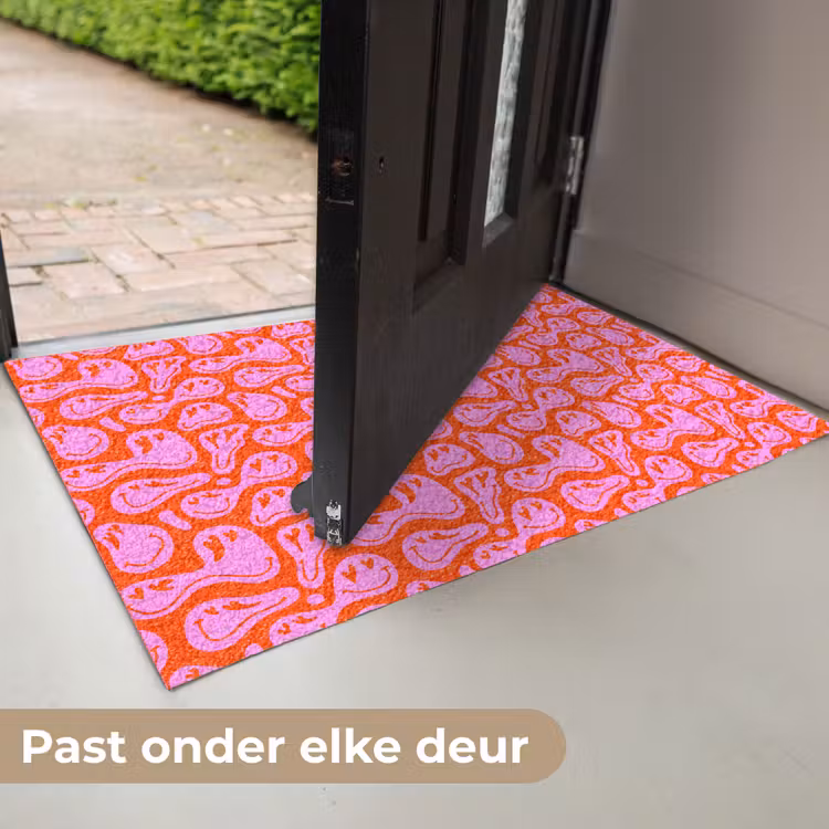 Deurmat - Valentijn - Smiley - Rood - Roze — 7