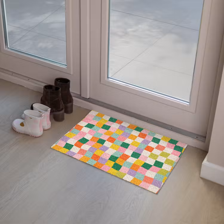 Deurmat - Vierkanten - Kleurrijk - Golvend — 8