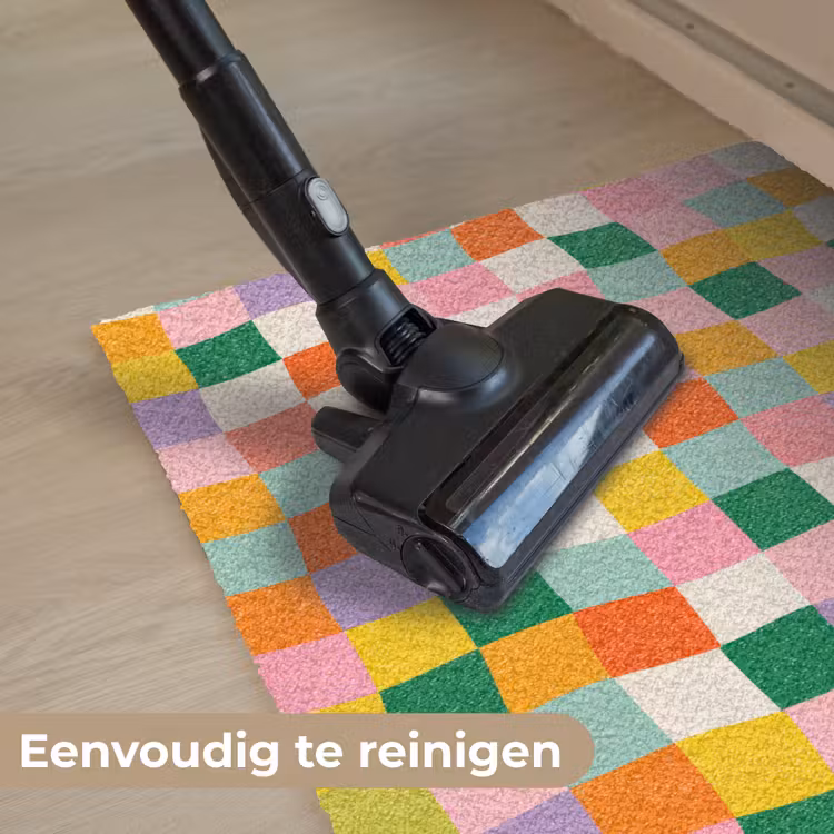 Deurmat - Vierkanten - Kleurrijk - Golvend — 9