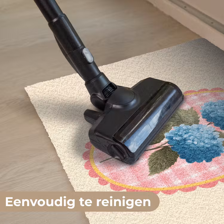 Deurmat - Bloemen - Blauw - Lijst - Bladeren — 9