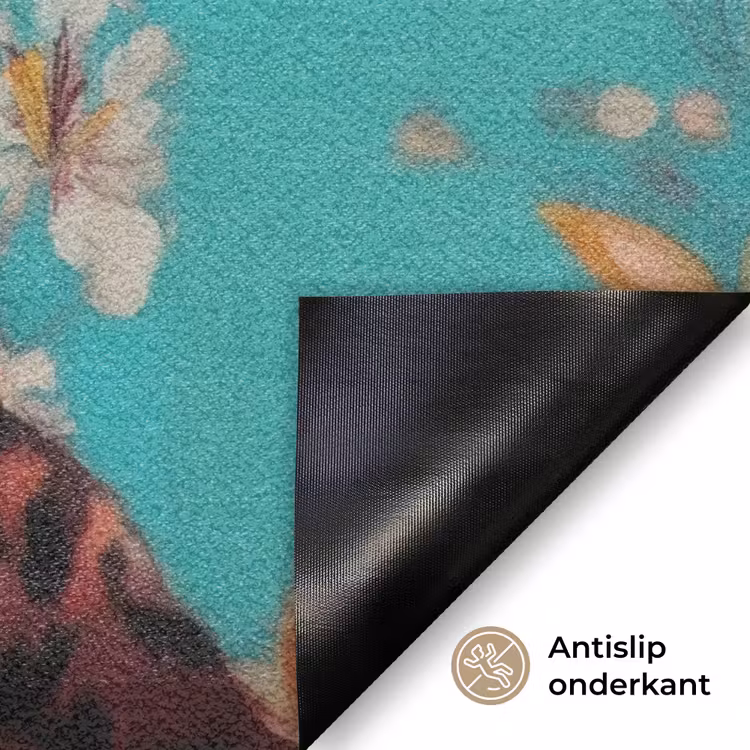 Deurmat - Luipaard - Bloemen - Kroon — 6