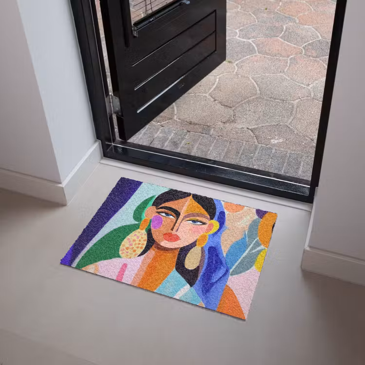 Deurmat - Portret - Vrouw - Modern — 4