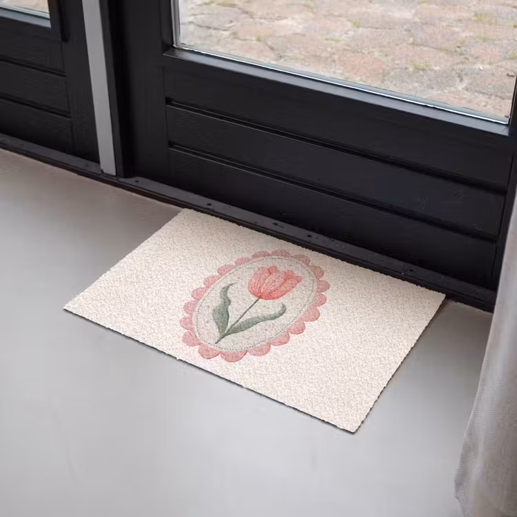 Deurmat - Tulp - Lijst - Ovaal - Illustratie — 2