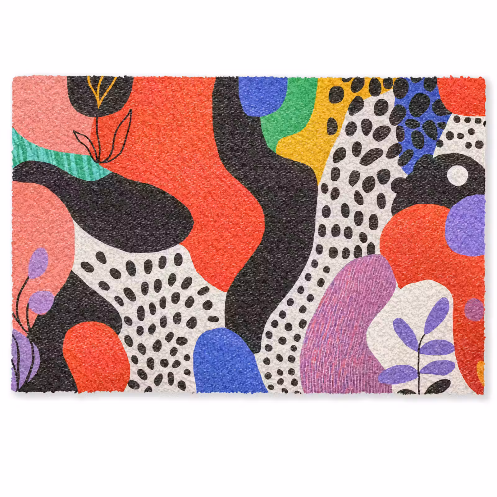 Deurmat - Abstract - Vormen - Kleuren - Stippen — 1