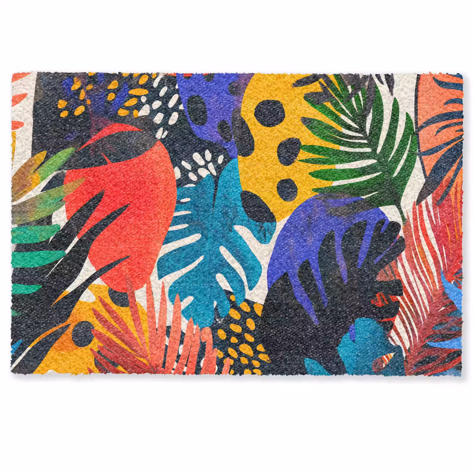 Deurmat - Bladeren - Vormen - Abstract - Kleurrijk — 1