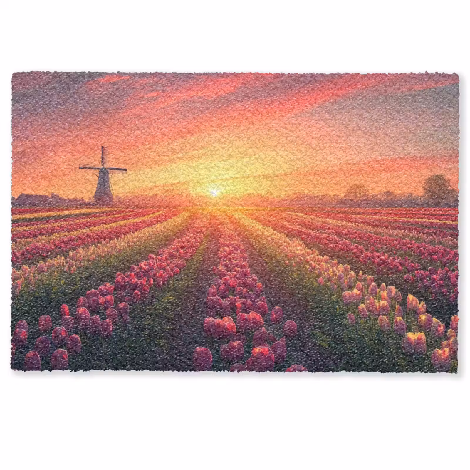 Deurmat - Windmolen - Zonsondergang - Landschap — 1