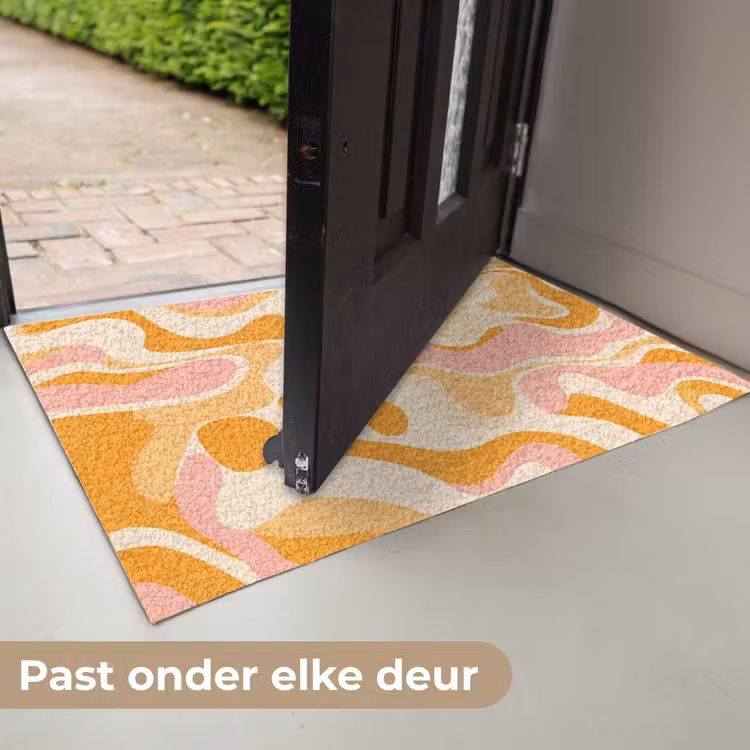Deurmat - Abstract - Golvend - Oranje — 7