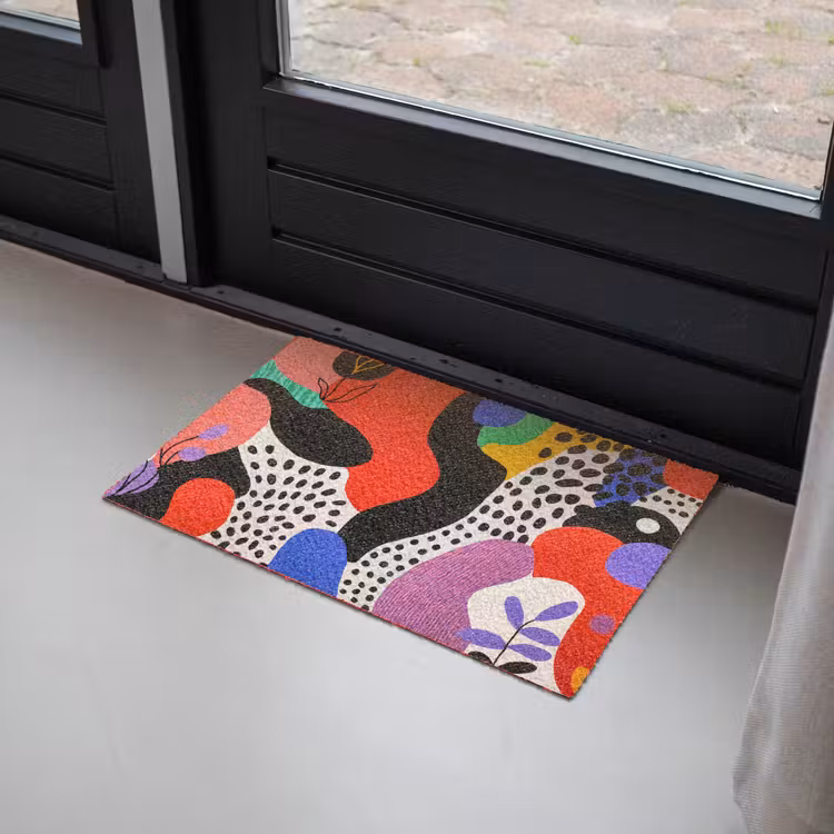 Deurmat - Abstract - Vormen - Kleuren - Stippen — 2