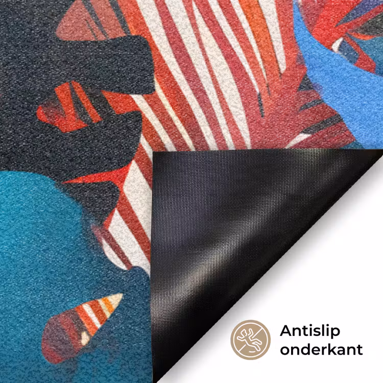 Deurmat - Bladeren - Vormen - Abstract - Kleurrijk — 6