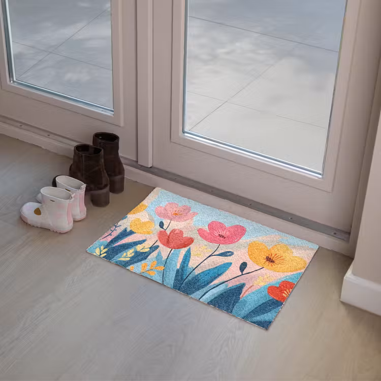Deurmat - Illustratie - Bloemen - Kleurrijk — 8